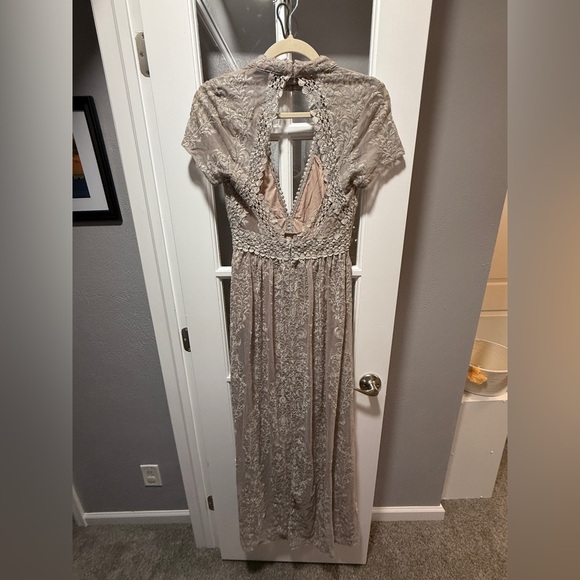 NWOT Olivaceous Sheer Lace Maxi Dress - Picture 12 of 15